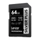 Lexar Professional SILVER PLUS SDXC 64GB Memory Card (LSDSIPL064G-BNNNG)
