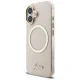 Guess IML Script Metal MagSafe Case for iPhone 17, Pink