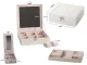 White Jewelry and Watch Box with Mirror, 25.5x25x8.5 cm