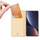 Xiaomi 13 Pro DUX DUCIS Skin Pro Auto-absorbed Leather Cell Phone Case Cover, Gold