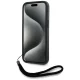 Karl Lagerfeld iPhone 15 Pro Max Case Saffiano Athleisure Stripes Cord, Pink