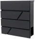 Strip Letterbox with Newspaper Holder Anthracite