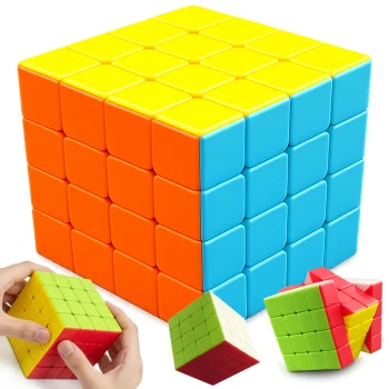 4x4 Speed Cube Logic Puzzle Brain Teaser, Multicolor