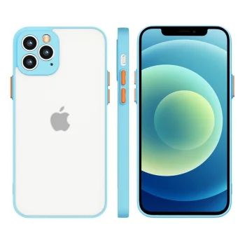 Milky Case Silicone Flexible Case for Samsung Galaxy A72 4G, Blue