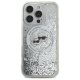 Karl Lagerfeld iPhone 16 Pro Max Case Liquid Glitter Karl & Choupette MagSafe, Transparent