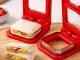 Sandwich Cutter and Sealer Mold for Kids, Red