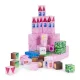 Multistore Magnetic Building Blocks for Kids, 96 Pieces, Pink Castle