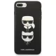 Karl Lagerfeld Saffiano Karl&Choupette Head Case for iPhone 7 Plus / 8 Plus Black