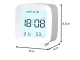 Digital LCD Alarm Clock with Thermometer and Hygrometer, White