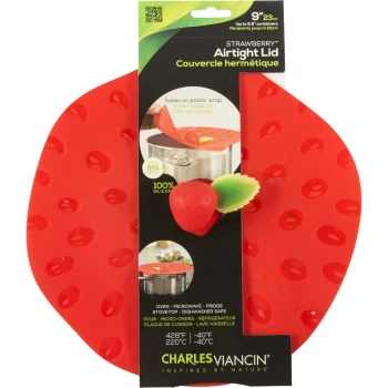 Charles Viancin Berries 23 cm Silicone Lid, Red