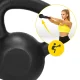 Cast Iron Kettlebell 4FIZJO 10 kg, Black