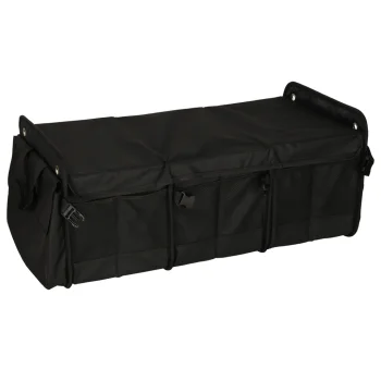 Car Trunk Organizer with Cooler Bag XXL 37x75x32cm, Black