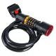Bike Cable Lock with 5-Digit Combination and Built-in LED Light