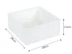 Textile Organizer for Underwear and Clothes 28x28x10 cm, White