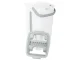 Flat Mop with Dual-Chamber Bucket and Squeezer, White/Grey