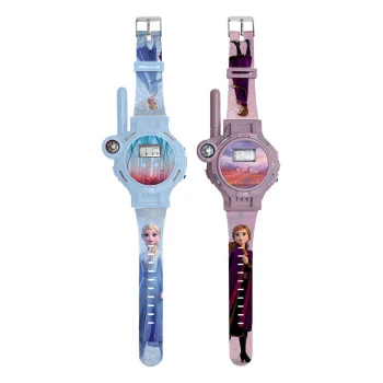 Lexibook Frozen Walkie Talkie with Digital Watch, Pink and Blue