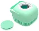 Silicone pet washing brush with shampoo dispenser, mint color