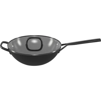 ZWILLING Milano Wok with Glass Lid 30 cm, Black
