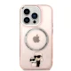 Karl Lagerfeld Iconic Karl&Choupette MagSafe Phone Case Cover iPhone 14 Pro Max - pink