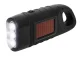 Dynamo Solar LED Flashlight with Carabiner, Black