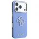 Guess Grained & Big Resin Logo Case for iPhone 18 Pro / 17 Pro, Blue