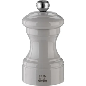 Peugeot Bistro Pepper Mill 10 cm, Lacquered Wood, Pearl Grey