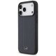 Mercedes Leather Laurel Leaves Stripes MagSafe Case for iPhone 17 Pro Max Blue