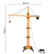 Remote Controlled Construction Crane with Wired Remote 125 cm