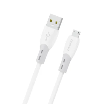 Dudao L25SM USB-A to Micro USB Silicone Cable 3 A 1 m - White