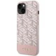 Guess iPhone 14 Plus Case GCube Stripes MagSafe, Pink