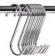 Stainless Steel Smoking Hooks 15-Pack, 14.5 cm