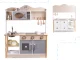 Lulilo Kuketo Wooden Play Kitchen for Kids (MDF), 85cm, with Accessories