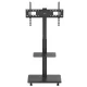Ergo Office ER-304 B Mobile TV Stand, 37-75\", 50kg, VESA 600x400, Black