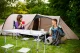 Folding Camping Set: Table and 4 Stools, Aluminum, 120x60 cm