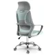 Sofotel Praga Office Chair with Micro-Mesh, Light Blue