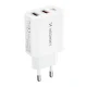 Wozinsky CWCUCW 30W USB-C / 2 x USB-A Wall Charger - White
