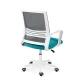 Sofotel Corta Ergonomic Mesh Office Chair, Grey and Turquoise