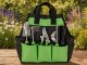 DIVODV Garden Tool Set with Bag, 4 pcs, Black/Green