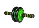 4Fizjo AB Wheeler Double Traning Roller Wheel, Black-Green