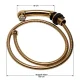 Gabbiano Small Shower Head with Hose for Washbasin Gold