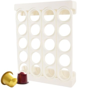 Coffee Capsule Holder and Organizer, White, 20 pcs