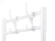Mobile Storage Cart on Wheels, 4 Tiers with Hooks, 86x56x26.5 cm