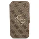 Guess 4G Big Metal Logo Folio Case for iPhone 13 Pro Max, Brown