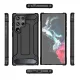 Samsung Galaxy S24 Ultra (SM-S928) Armor Guard Plastic + TPU Hybrid Case Cover, Black