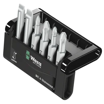 Wera Bit-Check 6 Universal 1 Screwdriver Bit Set, 6 Pieces (50 mm)