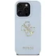 Guess PU Grained Big 4G Case for iPhone 16 Pro Max, Blue
