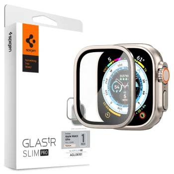 Spigen Glas.tR Slim Pro Tempered Glass for Apple Watch Ultra (49mm), Beige