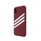 Adidas OR Molded PU Suede Case for iPhone X / XS Burgundy