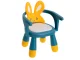 Kids Feeding and Play Chair with Table, Yellow/Blue
