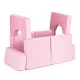 Ecotoys TMSRT-15 Modular Kids Sofa (10 Pieces), Pink